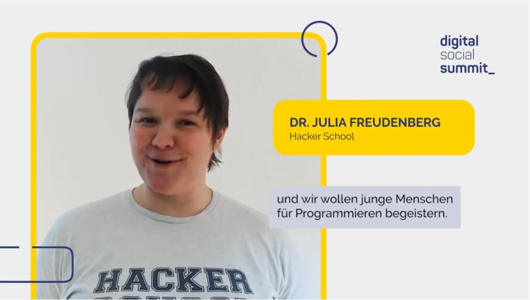short bite mit Dr. Julia Freudenberg von der Hacker School
